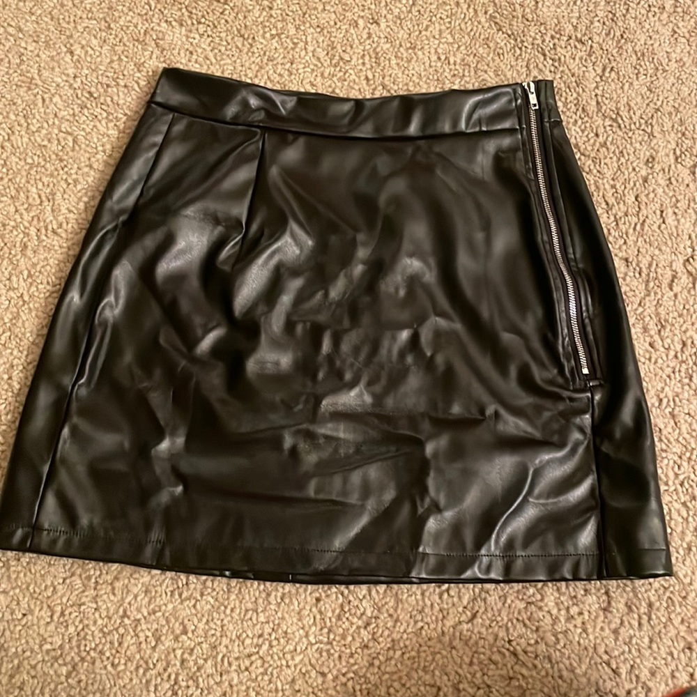 Leather mini skirt never worn